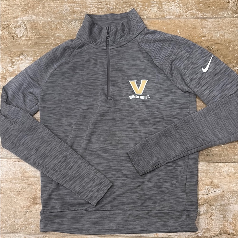 Women’s Nike Gray Zip Up Performance Drifit Size Xs Pristinr